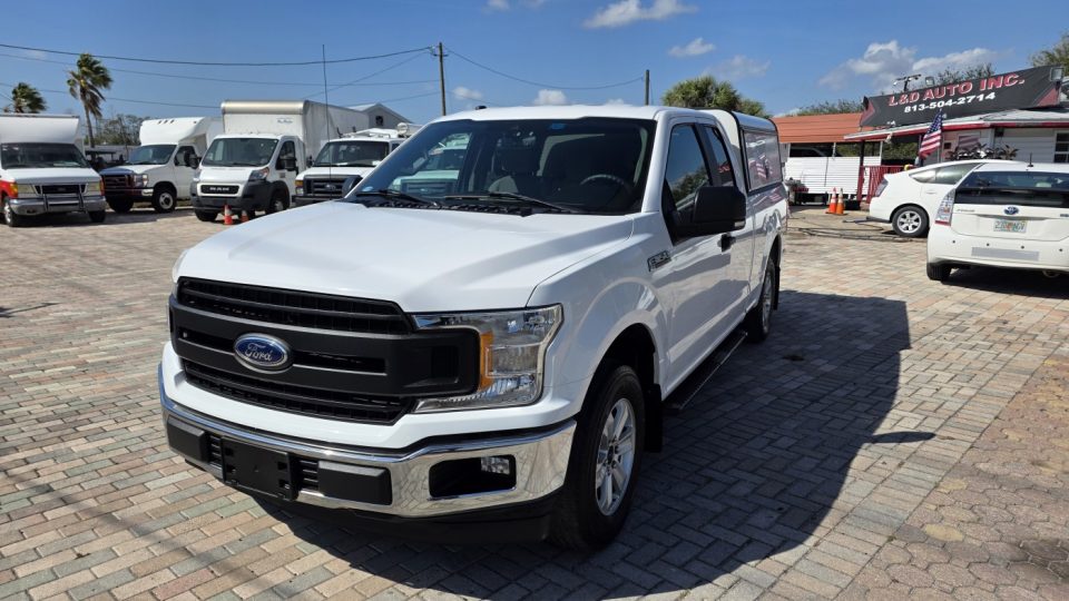 2019 FORD F150 XL, SUPER CAB WITH TOPPER, 3.3 6 CYLINDERS