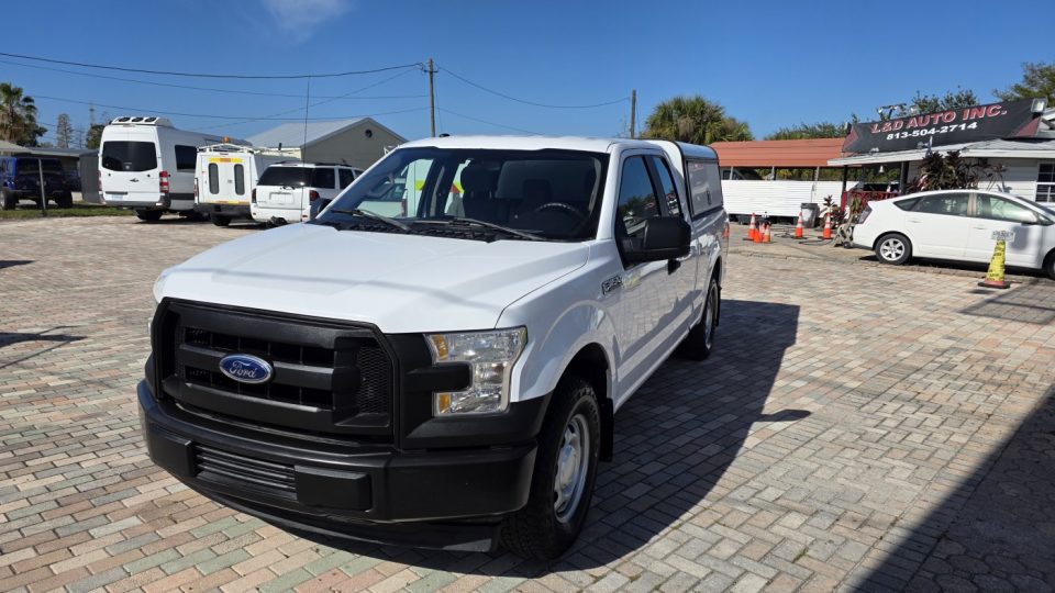 2017 FORD F150 XL, SUPER CAB WITH TOPPER, 3.5 6 CYLINDERS